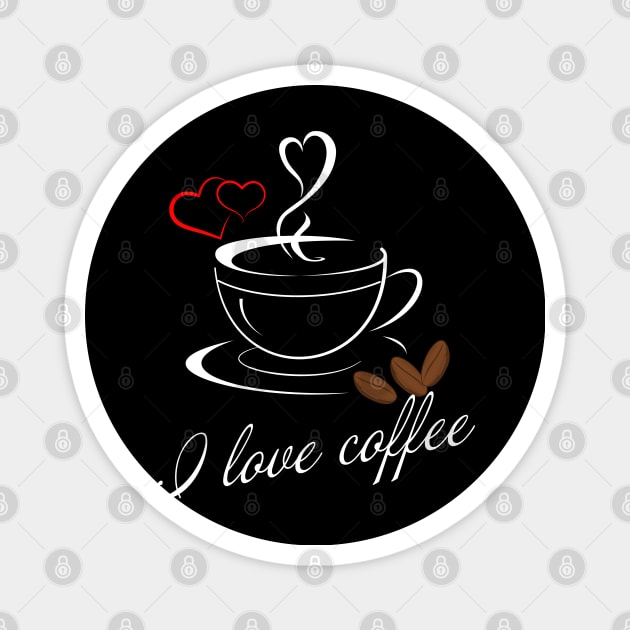 coffee drinkers caffeine i love coffee Magnet by RIWA